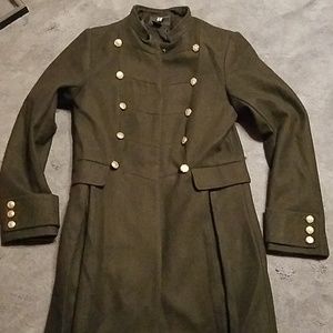 Women's military style dress coat